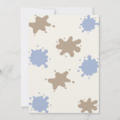 Invitation Petit garçon de ferme de la vache Sainte baby show (Dos)