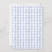 Invitation Petit Garçon Dinde Bleu Baby Shower (Dos)