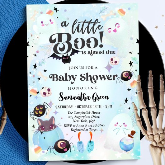 Invitation Petit garçon garçon Baby shower bleu