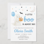 Invitation Petit garçon Halloween Le petit garçon est presque (Devant)