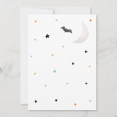 Invitation Petit garçon Halloween Le petit garçon est presque (Dos)