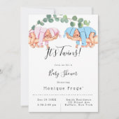 Invitation Petit Garçon Le bras de maman C’est un Baby shower (Devant)