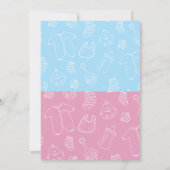 Invitation Petit Garçon Le bras de maman C’est un Baby shower (Dos)