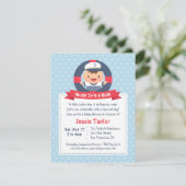 Invitation Petit Garçon marin, Baby shower nautique (Debout devant)