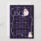 Invitation Petit garçon mignon fantôme Halloween baby shower (Devant)