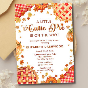 Invitation Petit Gâteau Chéri Citrouille Garçon Fille Baby Sh