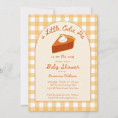 Invitation Petit gâteau de citrouille adorable douche de bébé (Devant)