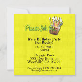 Invitation Petit gâteau d'invitation - colley - Natalie (Dos)