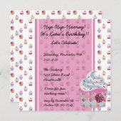 Invitation Petit gâteau étincelant Invitaiton (Devant / Derrière)