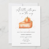 Invitation Petit gâteau pumpkin automne Baby Shower (Devant)
