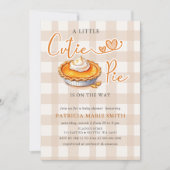 Invitation Petit gâteau Pumpkin Pie Fête bébé automne (Devant)