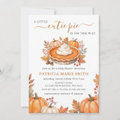 Invitation Petit Gâteau Pumpkin Pie Fête de Bébé d'Automne (Devant)