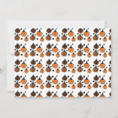 Invitation Petit Halloween moderne Citrouille Anniversaire (Dos)