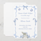 Invitation Petit Helper Bay Shower (Devant / Derrière)