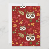 Invitation Petit Hibou Brun (Dos)