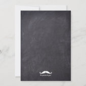 Invitation Petit Homme Anniversaire Photo Moustache (Dos)