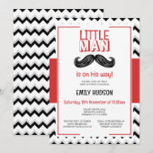 Invitation Petit Homme Éditable (Devant / Derrière)