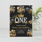 Invitation Petit Homme, M. Anniversaire, Ballons (Debout devant)