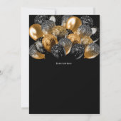 Invitation Petit Homme, M. Anniversaire, Ballons (Dos)