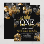 Invitation Petit Homme, M. Anniversaire, Ballons (Devant / Derrière)