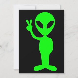 Invitation Petit homme vert