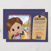 Invitation Petit ingénieur (Devant / Derrière)