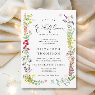 Invitation Petit Jardin Fleur sauvage Baby shower Floral Fill