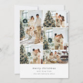 Invitation Petit Joyeux Noël Multi 6 Photo Collage (Devant)