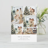 Invitation Petit Joyeux Noël Multi 6 Photo Collage (Debout devant)