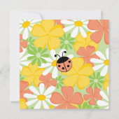 Invitation Petit Ladybugs mignon (Dos)