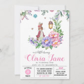 Invitation Petit lapin Anniversaire de printemps (Devant)