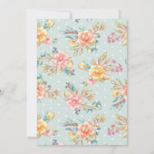 Invitation Petit lapin, garçon et fille Printemps Anniversair (Dos)