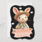 Invitation Petit lapin Lapin Anniversaire (Devant)