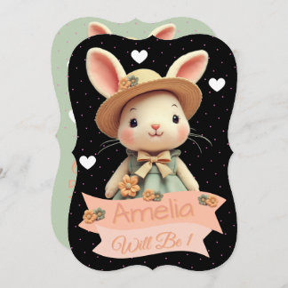 Invitation Petit lapin Lapin Anniversaire
