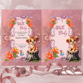Invitation Petit lion mignon