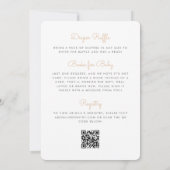 Invitation Petit Macaron Code QR Neutre pour Baby Shower Cook (Dos)