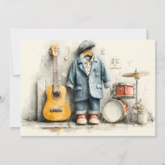 Invitation Petit Maestro 1er Anniversaire (Devant)