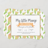 Invitation Petit Mango Fruitier (Devant / Derrière)