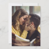 Invitation Petit Mariage | Annonce de réduction de taille (Dos)