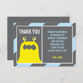 Invitation Petit Merci monstre (Devant / Derrière)