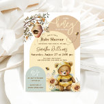 Invitation Petit miel Baby shower de l'ours des abeilles<br><div class="desc">Petit miel Baby shower de l'ours des abeilles</div>