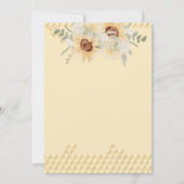 Invitation Petit miel Bee Sunflower Bear Baby shower (Dos)