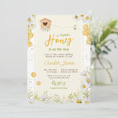 Invitation Petit miel Bumblebee maman à être Baby shower dans (Debout devant)