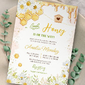 Invitation Petit miel Bumblebee Maman to Bee Baby shower