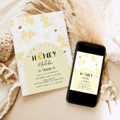 Invitation Petit miel moderne Bee jour bumble bee anniversair