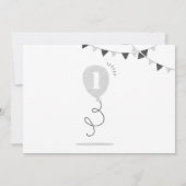 Invitation Petit Milk and Cookies First birthday (Dos)