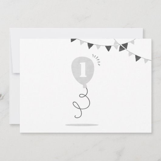 Invitation Petit Milk and Cookies First birthday (Dos)