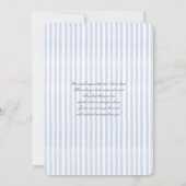 Invitation Petit-millénaire Baby shower ours garçon (Dos)