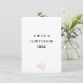 Invitation Petit Modèle d'invitation (4,5 x 6,25) (Debout devant)