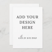 Invitation Petit modèle d'invitation vierge (4,5 x 6,25) (Devant / Derrière)